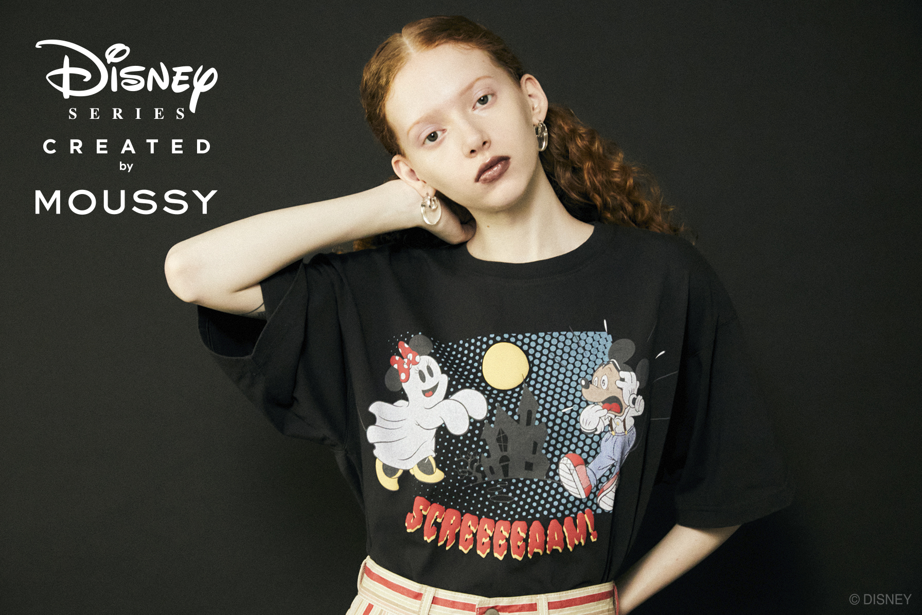 MOUSSY × Disney バルーン コーデュロイパーカー トップス パーカー